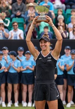 Rothesay Open Nottingham Day Four Beatriz Haddad Maia celebrates winning during the Womens Finals match of the Rothesay Open Nottingham Day Four at Nottingham Tennis Centre, Nottingham Content Not Available For UK Newspapers Copyright: xDarrenxWoolleyx FIL-17005-0008 UK Newspapers OUT
