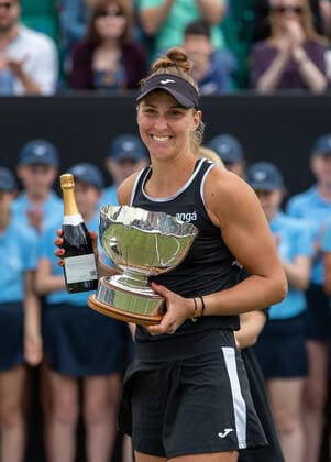 Rothesay Open Nottingham Day Four Beatriz Haddad Maia celebrates winning during the Womens Finals match of the Rothesay Open Nottingham Day Four at Nottingham Tennis Centre, Nottingham Content Not Available For UK Newspapers Copyright: xDarrenxWoolleyx FIL-17005-0009 UK Newspapers OUT