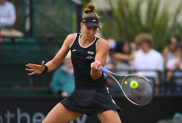 Mandatory Credit: Photo by Anna Gowthorpe Shutterstock (12979627j) Beatriz Haddad Maia of Brazil during the final match Rothesay Open, Tennis, Nottingham Tennis Centre, Nottingham, UK - 12 Jun 2022 Rothesay Open, Tennis, Nottingham Tennis Centre, Nottingham, UK - 12 Jun 2022  Copyright: xAnnaxGowthorpe Shutterstockx 12979627j