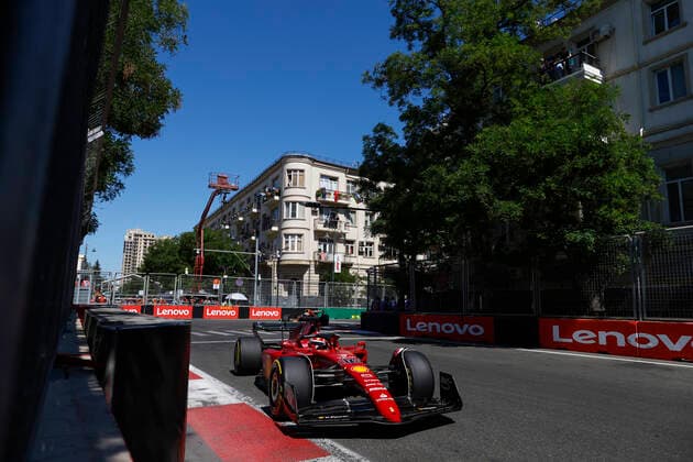 16 Charles Leclerc MCO, Scuderia Ferrari , F1 Grand Prix of Azerbaijan at Baku City Circuit on June 12, 2022 in Baku, Azerbaijan Photo by HOCH ZWEI Baku Azerbaijan