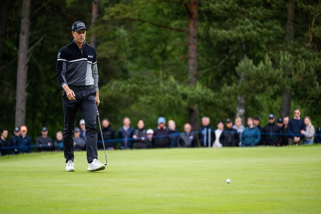 220612 Henrik Stenson of Sweden during the fourth round of the Scandinavian Mixed golf tournament on June 12, 2022 in Halmstad Photo Mathias Bergeld BILDBYRAN kod MB MB0396 golf scandinavian mixed bbeng day4 sweden sverige,  Copyright: MATHIASxBERGELD BB220612MB091