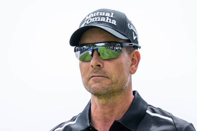220612 Henrik Stenson of Sweden during the fourth round of the Scandinavian Mixed golf tournament on June 12, 2022 in Halmstad Photo Mathias Bergeld BILDBYRAN kod MB MB0396 golf scandinavian mixed bbeng day4 sweden sverige,  Copyright: MATHIASxBERGELD BB220612MB109
