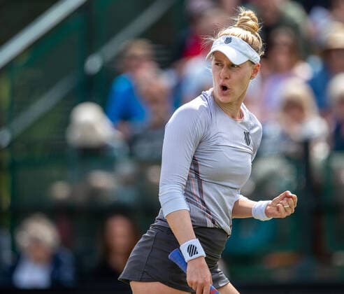 Rothesay Open Nottingham Day Four Alison Riske during the Womens Finals match of the Rothesay Open Nottingham Day Four at Nottingham Tennis Centre, Nottingham Content Not Available For UK Newspapers Copyright: xDarrenxWoolleyx FIL-17005-0053 UK Newspapers OUT