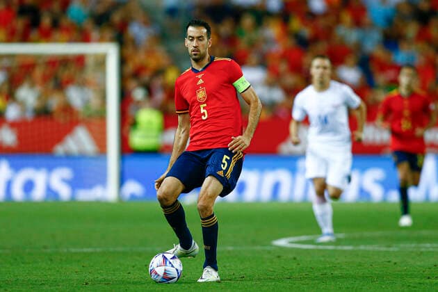 ESP: Spain-Czech Republic. UEFA Nations League, date 4 Sergio Busquets of Spain during the UEFA Nations League match between Spain and Czech Republic played at La Rosaleda Stadium on June 12, 2022 in Malaga, Spain. Copyright: xAntonioxPozox xPRESSINPHOTOx AP_220612_246