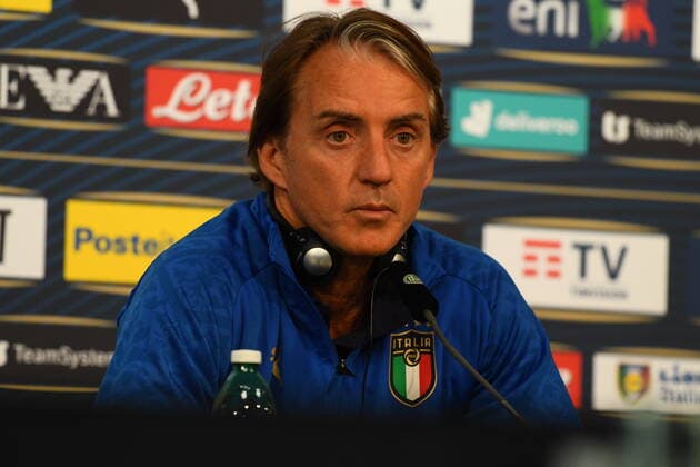 Sport Bilder des Tages MOENCHENGLADBACH, GERMANY - JUNE 13, 2022: press conference, PK, Pressekonferenz of Roberto Mancini Head coach of Italy The football match of UEFA Nations League 2023 between Germany vs Italy Copyright: xVITALIIxKLIUIEVx