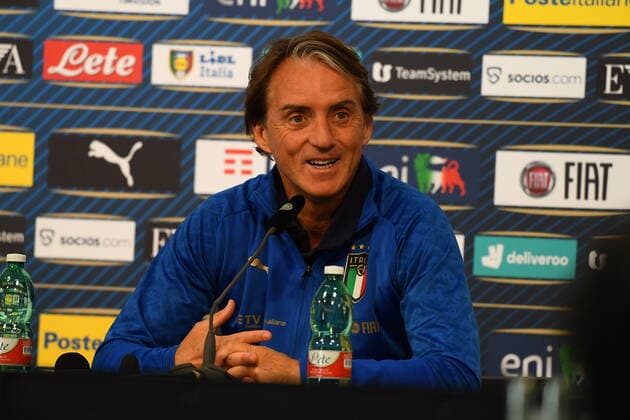 MOENCHENGLADBACH, GERMANY - JUNE 13, 2022: press conference, PK, Pressekonferenz of Roberto Mancini Head coach of Italy The football match of UEFA Nations League 2023 between Germany vs Italy Copyright: xVITALIIxKLIUIEVx