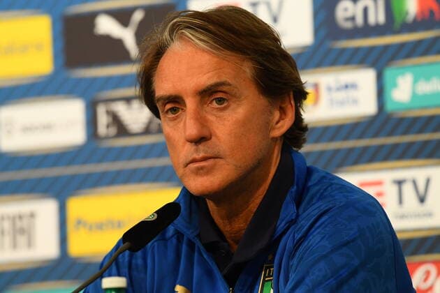 MOENCHENGLADBACH, GERMANY - JUNE 13, 2022: press conference, PK, Pressekonferenz of Roberto Mancini Head coach of Italy The football match of UEFA Nations League 2023 between Germany vs Italy Copyright: xVITALIIxKLIUIEVx