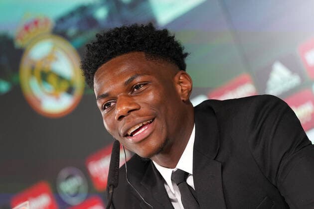 Sport Themen der Woche KW24 Sport Bilder des Tages Real Madrid s new player Aurelien Tchouameni during his official presentation. June 14, 2022. (2022061476)