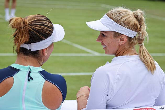 Bianca ANDREESCU CAN and Sabine LISICKI GER, bett1open WTA 500, Berlin, LTTC Rot Weiß , 14 06 2022, Copyright: xClaudioxGärtnerx