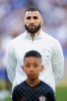 France v Croatia: UEFA Nations League - League Path Group 1 Karim Benzema (Real Madrid) of France pose before the UEFA Nations League League A Group 1 match between France and Croatia at Stade de France on June 13, 2022 in Paris, France. Paris France  Copyright: xJosexBretonx originalFilename:breton-francevc220613_np7xt.jpg