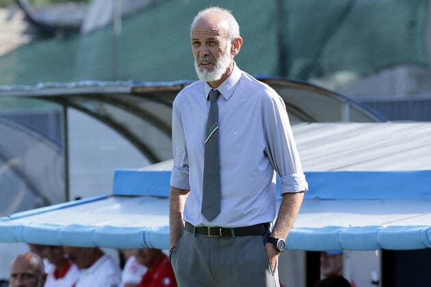 Paolo Nicolato coach of Italy during the UEFA Under 21 Championship 2023 Group F qualifying football match between Italy and Republic of Ireland at Cino e Lillo Del Duca stadium in Ascoli Piceno (Italy), June 14th, 2022. Photo Cesare Purini Insidefoto cesarexpurini