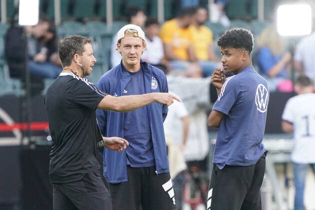 Julian Brandt Germany Germany , Karim Adeyimi Moenchengladbach 14 06 2022 Germany vs Italy, Nations League A3 Matchday 4, Borussia Park