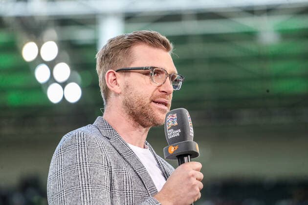 Sports, Football, UEFA Nations League League A Group 3 Matchday 4 Germany Italy 14 06 2022, BORUSSIA PARK Mönchengladbach Per Mertesacker Expert ZDF Foto Herbertz Nico Herbertz Mönchengladbach BORUSSIA PARK Nordrhein Westfahlen Germany