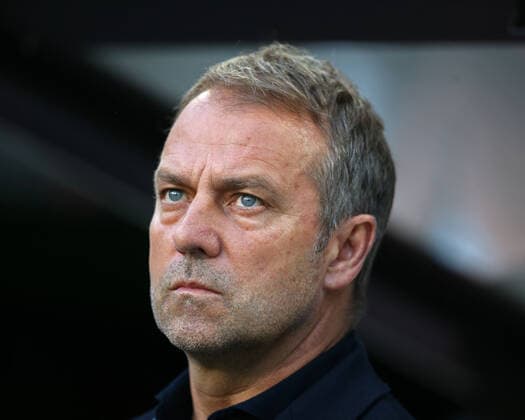 14 06 2022, football international match UEFA Nations League 2022 23, Germany Italy, at Borussia Park Mönchengladbach national coach Hansi Flick Germany