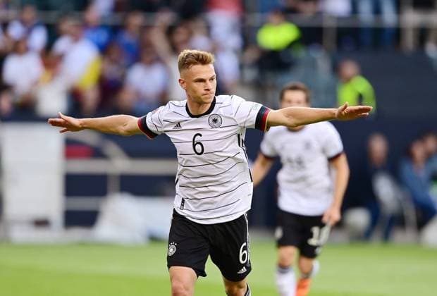 Football International UEFA Nations League 14 06 2022 in Moenchengladbach Germany Italy JUBEL Germany goal scorer to 1 0 Joshua Kimmich