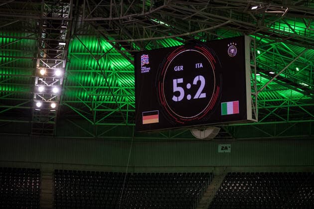 UEFA Nations League, Germany Italy 14 06 2022 final score in Moenchengladbach 5 2 UEFA Nations League, Germany Italy, Moenchengladbach, BORUSSIA PARK Copyright: xBEAUTIFULxSPORTS Wunderlx