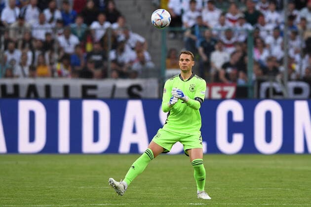 Soccer UEFA Nations League Germany Italy on 14 06 2022 at Borussia Park in Mönchengladbach Manuel Neuer Germany DFB regulations prohibit any use of photographs as image sequences and or quasi video xHDx