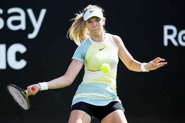 TENNIS - WTA, Tennis Damen Rothesay Classic Birmingham 2022 BIRMINGHAM,ENGLAND,14.JUN.22 - TENNIS - WTA Tour, Rothesay Classic Birmingham. Image shows Katie Boulter (GBR).  GEPAxpictures xAlanxGrieves