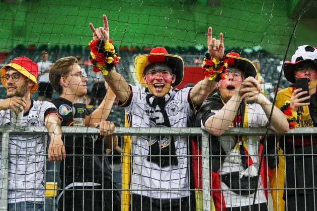 Sports, Football, UEFA Nations League League A Group 3 Matchday 4 Germany Italy 14 06 2022, BORUSSIA PARK Mönchengladbach Germany Fans after the match Photo Herbertz Nico Herbertz Mönchengladbach BORUSSIA PARK Nordrhein Westfahlen Germany