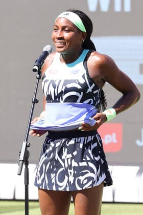DEU, tennis, bett1Open 2022, 15 06 2022, Rot Weiss Tennisanlage, Berlin, DEU, tennis, bett1Open 2022, in the picture Coco GAUFF USA in the interview photo Juergen Engler nordphoto GmbH JuergenxEngler nph00076