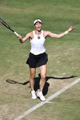 Andrea Petkovic, GER, during second round at 2022 bett1 Open in Berlin, 15 06 2022