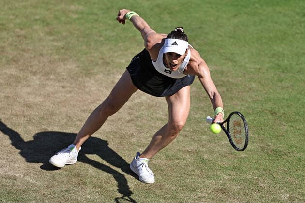 Andrea Petkovic, GER, during second round at 2022 bett1 Open in Berlin, 15 06 2022