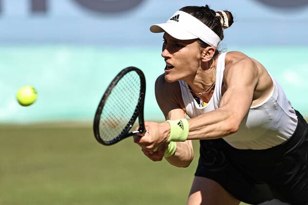 Andrea Petkovic, GER, during second round at 2022 bett1 Open in Berlin, 15 06 2022