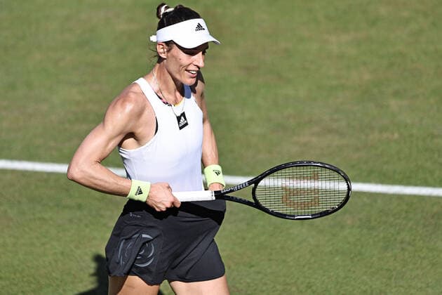Andrea Petkovic, GER, during second round at 2022 bett1 Open in Berlin, 15 06 2022