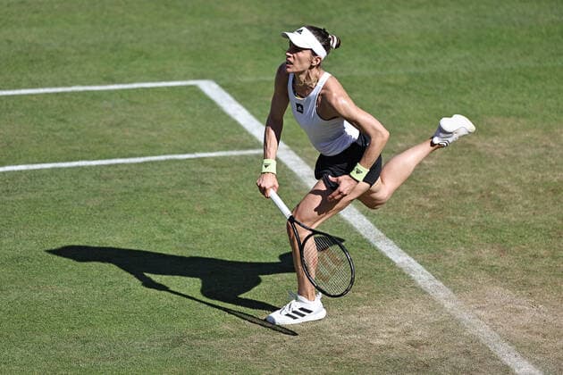 Andrea Petkovic, GER, during second round at 2022 bett1 Open in Berlin, 15 06 2022
