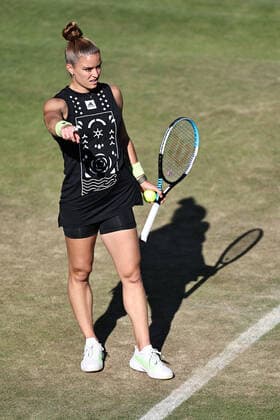 Maria Sakkari, GRE, during second round at 2022 bett1 Open in Berlin, 15 06 2022