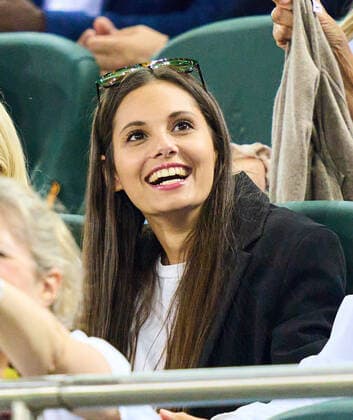 Mathea Fischer, girlfriend of Leon Goretzka in the UEFA Nations League 2022 match GERMANY - ITALY 5-2 in Season 2022 2023 on Juni 14, 2022 in Mönchengladbach, Germany.