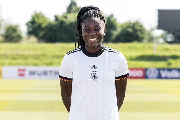 Womens National Team Media Day 16 06 2022 Nicole Anyomi Womens National Team Media Day, Herzogenaurach, Adi Dassler Stadium Copyright: xBEAUTIFULxSPORTS Wunderlx