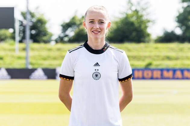 Womens National Team Media Day 16 06 2022 Lea Schueller Womens National Team Media Day, Herzogenaurach, Adi Dassler Stadium Copyright: xBEAUTIFULxSPORTS Wunderlx