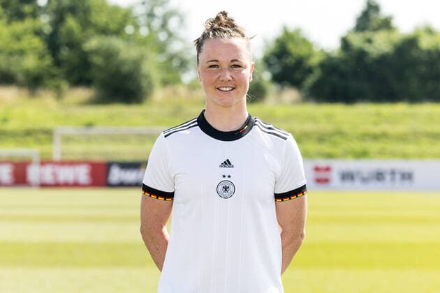Womens National Team Media Day 16 06 2022 Marina Hegering Womens National Team Media Day, Herzogenaurach, Adi Dassler Stadium Copyright: xBEAUTIFULxSPORTS Wunderlx