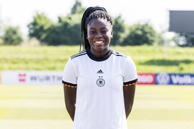 Womens National Team Media Day 16 06 2022 Nicole Anyomi Womens National Team Media Day, Herzogenaurach, Adi Dassler Stadium Copyright: xBEAUTIFULxSPORTS Wunderlx