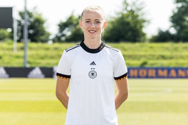 Womens National Team Media Day 16 06 2022 Lea Schueller Womens National Team Media Day, Herzogenaurach, Adi Dassler Stadium Copyright: xBEAUTIFULxSPORTS Wunderlx