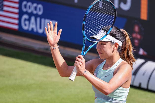 Xinyu WANG CHN, bett1open WTA 500, Berlin, LTTC Rot Weiß , 16 06 2022, Copyright: xClaudioxGärtnerx