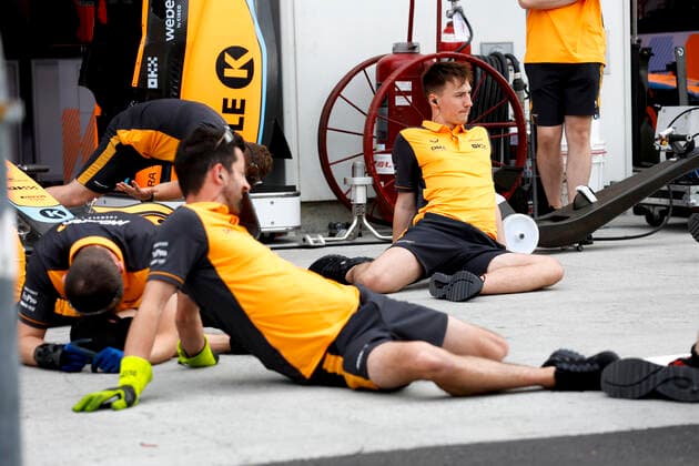 McLaren F1 Team during work out, F1 Grand Prix of Canada at Circuit Gilles Villeneuve on June 16, 2022 in Montreal, Canada Photo by HOCH ZWEI Montreal Canada