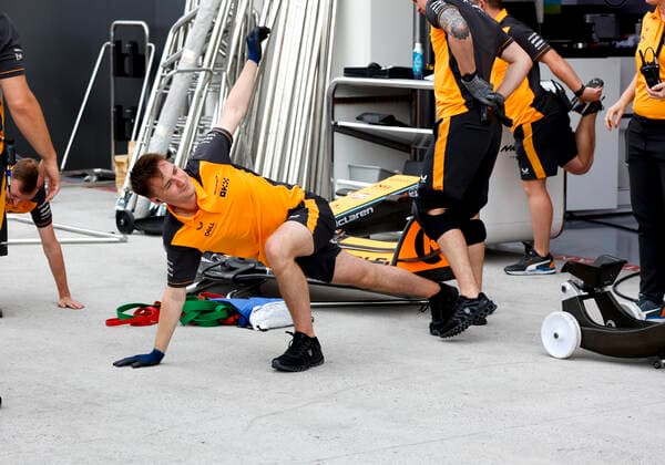 McLaren F1 Team during work out, F1 Grand Prix of Canada at Circuit Gilles Villeneuve on June 16, 2022 in Montreal, Canada Photo by HOCH ZWEI Montreal Canada