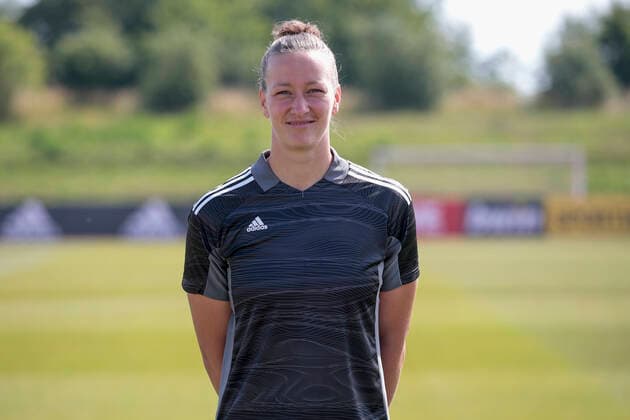 16 06 2022, Mediaday at DFB Team der Frauen, Germany, Herzogenaurach, Adi Dassler Sportplatz, Im Bild Torhueterin Almuth Schult DFL REGULATIONS PROHIBIT ANY USE OF PHOTOGRAPHS AS IMAGE SEQUENCES AND OR QUASI VIDEO Copyright: HMBxMedia xJulienxBecker