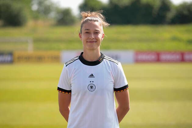 16 06 2022, Mediaday at DFB Team der Frauen, Germany, Herzogenaurach, Adi Dassler Sportplatz, In picture Felicitas Rauch DFL REGULATES PROHIBIT ANY USE OF PHOTOGRAPHS AS IMAGE SEQUENCES AND OR QUASI VIDEO Copyright: HMBxMedia xJulienxBecker