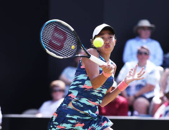 TENNIS - WTA, Tennis Damen Rothesay Classic Birmingham 2022 BIRMINGHAM,ENGLAND,17.JUN.22 - TENNIS - WTA Tour, Rothesay Classic Birmingham. Image shows Zhang Shuai (CHN).  GEPAxpictures xAlanxGrieves