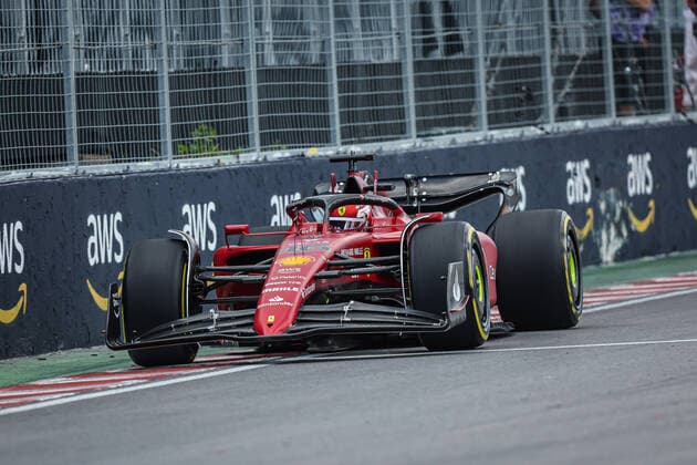 16 LECLERC Charles (mco), Scuderia Ferrari F1-75, action during the Formula 1 AWS Grand Prix du Canada 2022, 9th round of the 2022 FIA Formula One World Championship, WM, Weltmeisterschaft on the Circuit Gilles Villeneuve, from June 17 to 19, 2022 in Montreal, Canada - F1 - CANADIAN GRAND PRIX 2022 DPPI Panoramic  G00D1450