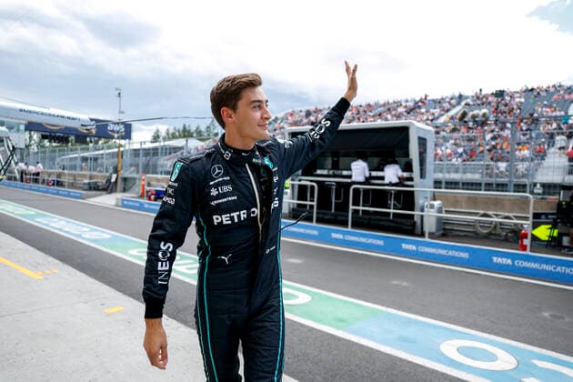 63 George Russell GBR, Mercedes AMG Petronas F1 Team , F1 Grand Prix of Canada at Circuit Gilles Villeneuve on June 17, 2022 in Montreal, Canada Photo by HOCH ZWEI Montreal Canada