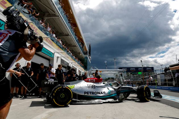 44 Lewis Hamilton GBR, Mercedes AMG Petronas F1 Team , F1 Grand Prix of Canada at Circuit Gilles Villeneuve on June 17, 2022 in Montreal, Canada Photo by HOCH ZWEI Montreal Canada