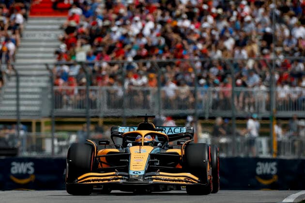 3 Daniel Ricciardo AUS, McLaren F1 Team , F1 Grand Prix of Canada at Circuit Gilles Villeneuve on June 17, 2022 in Montreal, Canada Photo by HOCH ZWEI Montreal Canada