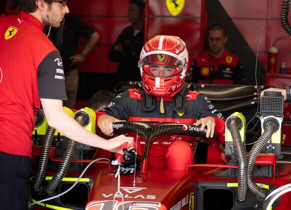 June 17, 2022, Montreal, PQ, Canada: Ferrari driver Charles Leclerc of Monaco slips into his car during the second practice session at the Canadian Grand Prix Friday, June 17, 2022 in Montreal. Canada News - June 17, 2022  - ZUMAc35_ 20220617_zaf_c35_103 Copyright: xPaulxChiassonx