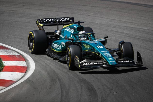 18 STROLL Lance (can), Aston Martin F1 Team AMR22, action during the Formula 1 AWS Grand Prix du Canada 2022, 9th round of the 2022 FIA Formula One World Championship, WM, Weltmeisterschaft on the Circuit Gilles Villeneuve, from June 17 to 19, 2022 in Montreal, Canada - F1 - CANADIAN GRAND PRIX 2022 DPPI Panoramic  00122022__V2_2318