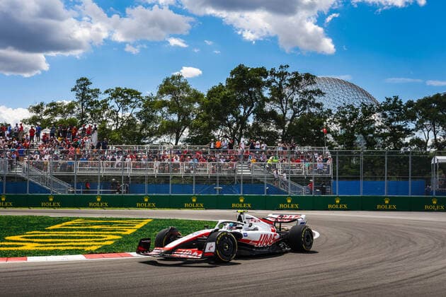 47 SCHUMACHER Mick (ger), Haas F1 Team VF-22 Ferrari, action during the Formula 1 AWS Grand Prix du Canada 2022, 9th round of the 2022 FIA Formula One World Championship, WM, Weltmeisterschaft on the Circuit Gilles Villeneuve, from June 17 to 19, 2022 in Montreal, Canada - F1 - CANADIAN GRAND PRIX 2022 DPPI Panoramic  00122022_AV6_5718