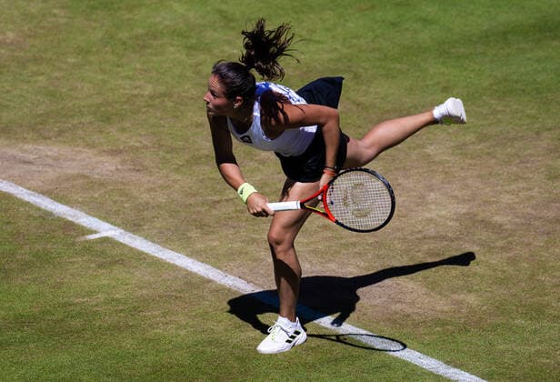June 17, 2022, BERLIN, GERMANY: Daria Kasatkina of Russia in action during the quarter-final of the 2022 bett1Open WTA, Tennis Damen 500 tennis tournament against Maria Sakkari of Greece BERLIN GERMANY - ZUMAa181 20220617_zaa_a181_169 Copyright: xRobxPrangex